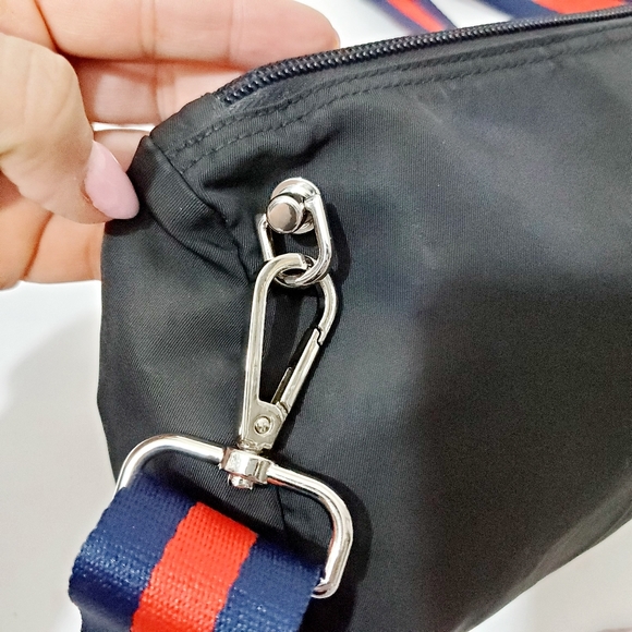 Prada auth black nylon pouch crossbody bag w strap - Picture 9 of 15